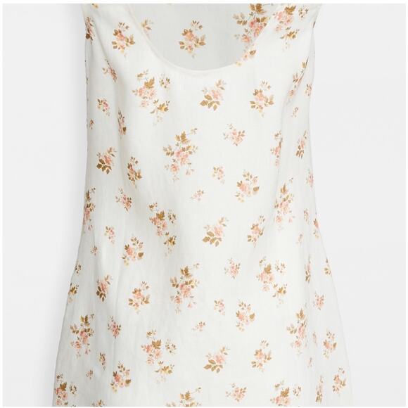 Reformation Women's Bo Linen Floral Print Mini Dress Sleeveless Size Small NWOT - Picture 10 of 12